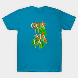 Guatemala Vintage Botanical Illustration T-Shirt